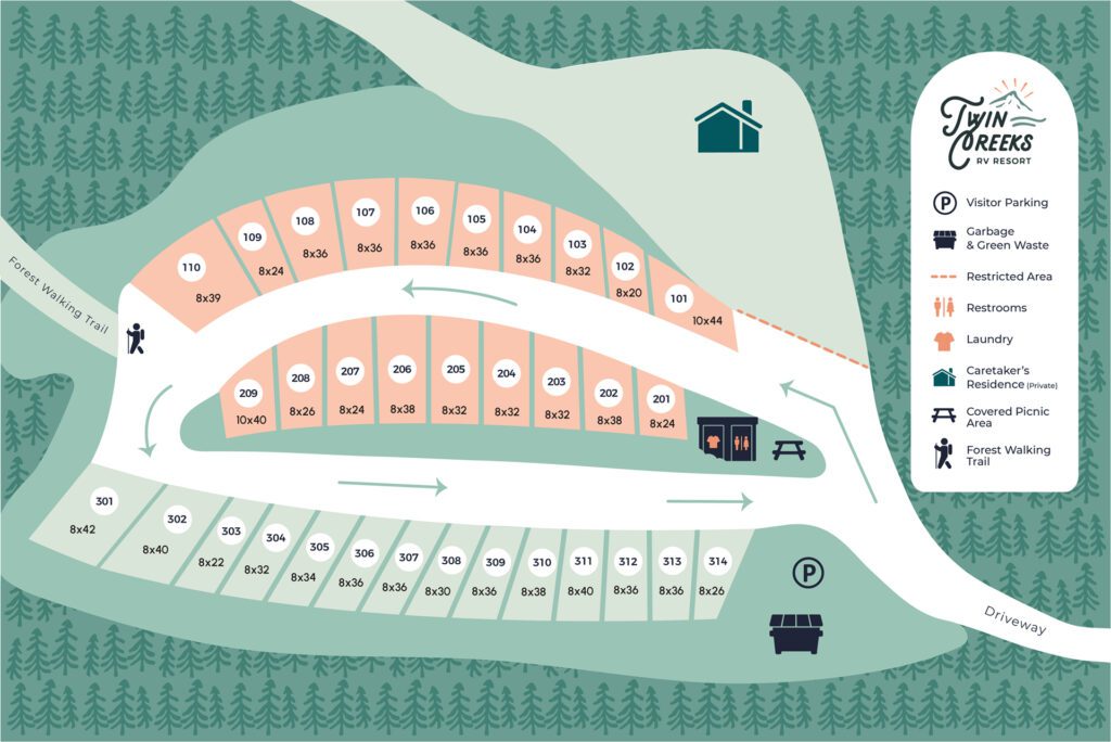 Twin Creeks property & lot map